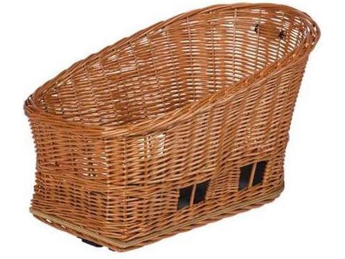 Basil Pasja Hondenfietsmand MIK M - Achter - Riet - Medium -, Huis en Inrichting, Woonaccessoires | Overige, Zo goed als nieuw