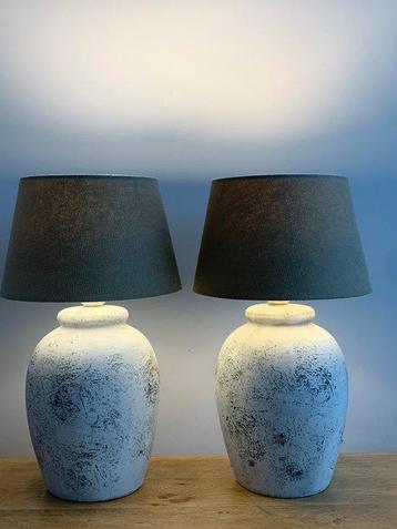 Tafellamp (2) - Twee kruik lampen - Aardewerk - Twee, Antiek en Kunst