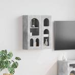 vidaXL Hangkast met plank Beton Grijs 59 x 20 x 71.5 cm, Huis en Inrichting, Kasten | Overige, Verzenden, Nieuw