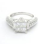 Bague de fiançailles - 14 carats Or blanc -  1.61ct. tw., Handtassen en Accessoires