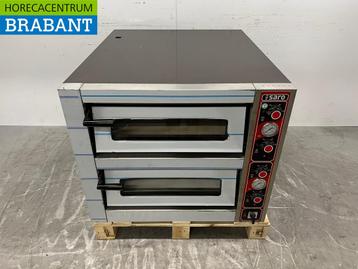 Four à pizza Saro en acier inoxydable 2 x 6 pizzas 400V beschikbaar voor biedingen