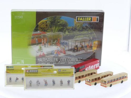 Schaal N Faller 272543 bushokje City compact met Noch 3..., Hobby & Loisirs créatifs, Trains miniatures | Échelle N, Enlèvement ou Envoi