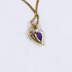 Halsketting - 18 karaat Geel goud - 0.94ct. tw. Amethist -, Nieuw