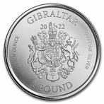 Gibraltar. 1 Pound 2022 1 oz £1 Pound Gibraltar War Elephant, Postzegels en Munten
