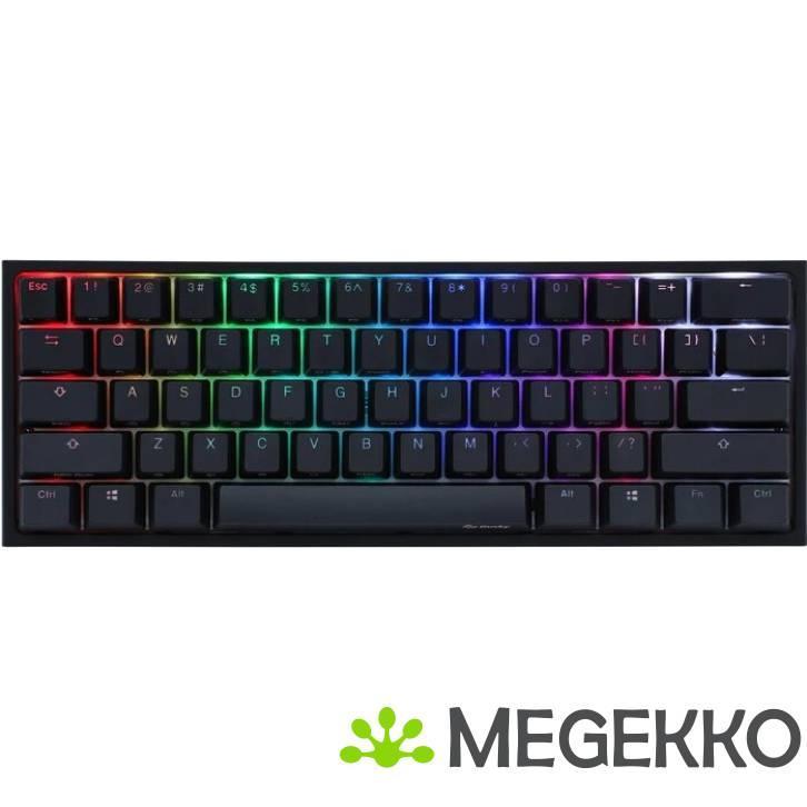 Ducky One 2 Pro Mini RGB Zwart Cherry MX Silent Red, Computers en Software, Toetsenborden, Nieuw, Verzenden