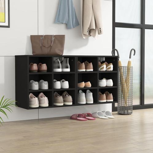 vidaXL Schoenenkasten 2 st 52,5x30x50 cm zwart, Huis en Inrichting, Kasten | Overige, Nieuw, Verzenden