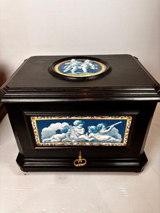 Cave à liqueur Napoleon III - Drankkast - Faience, Kristal,, Antiek en Kunst, Antiek | Overige Antiek