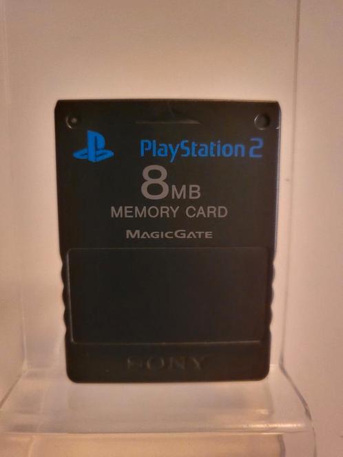Zwarte Memory Card 8MB Playstation 2, Games en Spelcomputers, Games | Sony PlayStation 2, Zo goed als nieuw, Ophalen of Verzenden