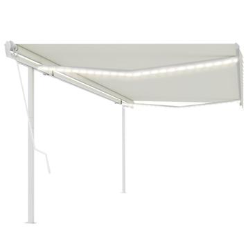vidaXL Luifel automatisch met LED en windsensor 5x3 m, Verzenden