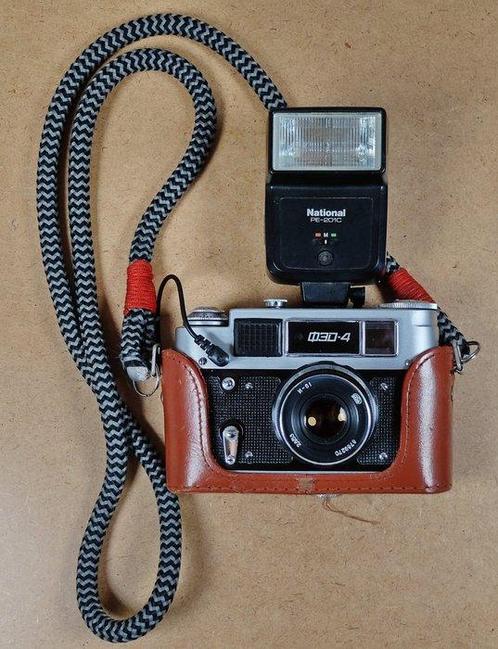 FED 4 rangefinder film camera M39 mount with flash Panasonic, Audio, Tv en Foto, Fotocamera's Analoog