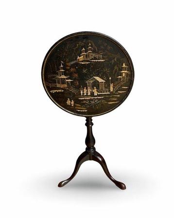 Bijzettafel - Hout, Europese lak - Bijzet tafel, Antiek en Kunst