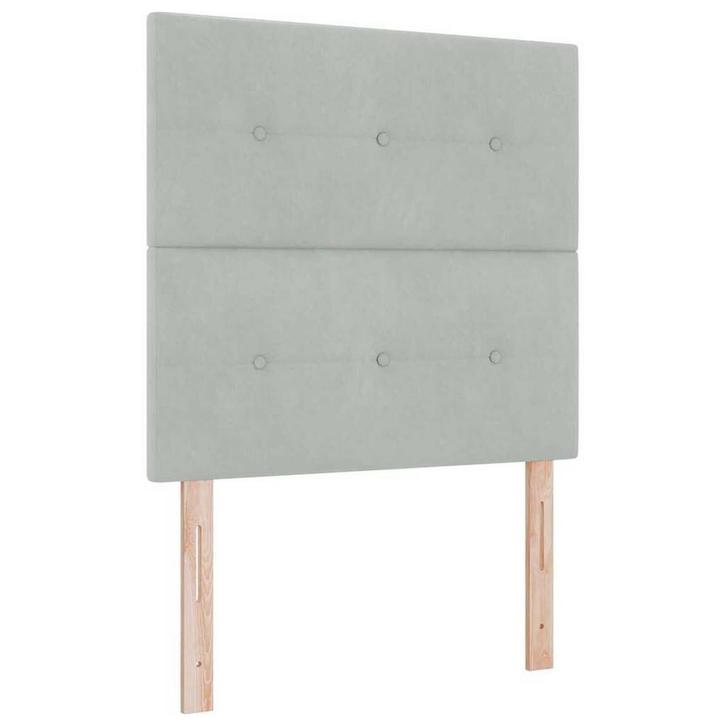 Chic Fluweel Hoofdbord 90cm | OP = OP | 46% Voordeel Nu!, Huis en Inrichting, Slaapkamer | Bedden, 90 cm, Verstelbaar, Grijs, Nieuw