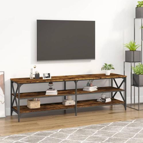 vidaXL Tv-meubel 160x40x50 cm bewerkt hout gerookt, Huis en Inrichting, Kasten |Televisiemeubels, Nieuw, Verzenden