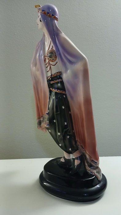 Goldscheider - Josef Lorenzl - Statue, Ragazza Egiziana, Antiek en Kunst, Antiek | Glaswerk en Kristal