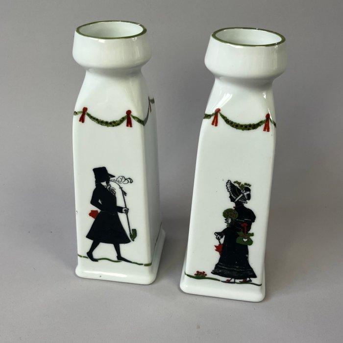 Heubach - Vase (2) - Jugendstil - vases avec silhouette, Antiek en Kunst, Kunst | Designobjecten