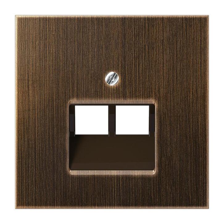 Antieke Messing Dubbele UAE Netwerk Socket Afdekking Plaat -, Doe-het-zelf en Bouw, Elektriciteit en Kabels, Verzenden