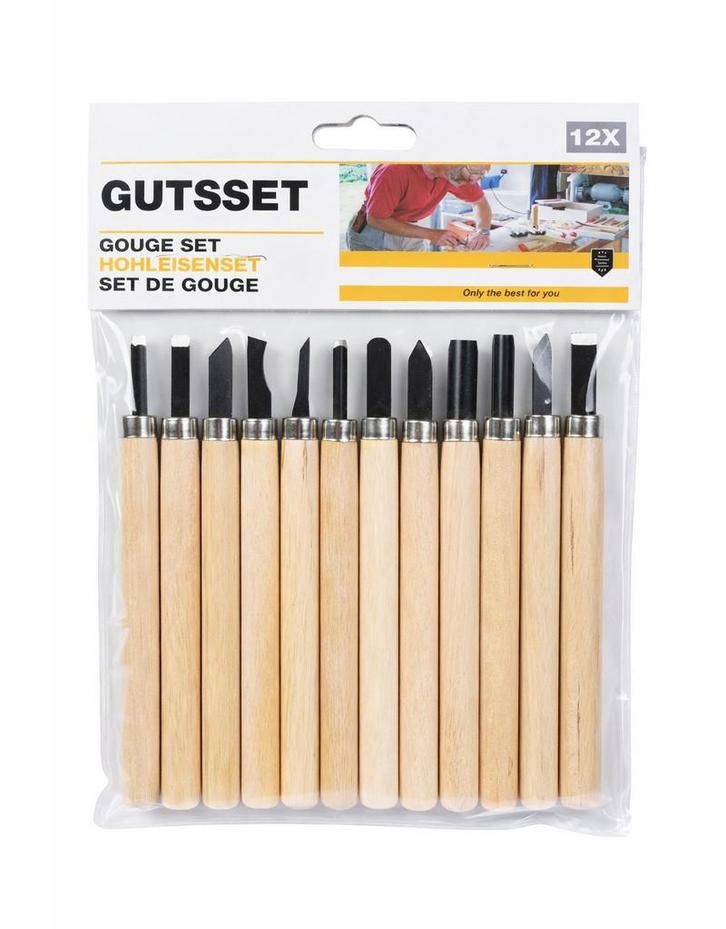 Gutsset, 12-delig, voor hout, linoleum en leer, Bricolage & Construction, Outillage | Autres Machines, Envoi
