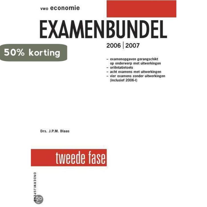 Examenbundel vwo Economie 2006/2007 9789006073416, Boeken, Schoolboeken, Gelezen, Verzenden
