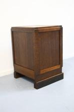 Art Deco - Nachtkastje - Eik, Zebrano - nachtkastje