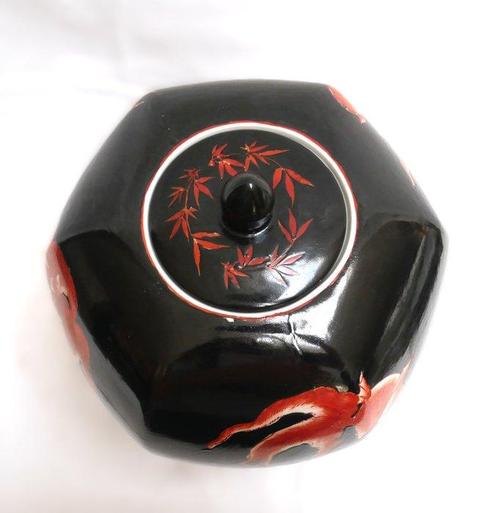 Vase avec couvercle - Porcelaine, Antiek en Kunst, Kunst | Designobjecten