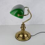 Bureaulamp - Notaris / bankier bureau lamp - Glas, Metaal