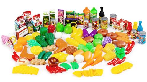 Boodschappen voedsel speelset 120-delig – Winkel accessoir, Kinderen en Baby's, Speelgoed | Overig, Nieuw, Ophalen of Verzenden