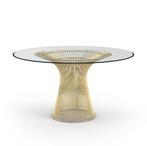 eettafel Wire tafel diameter 135cm gold, Huis en Inrichting, Nieuw, Verzenden