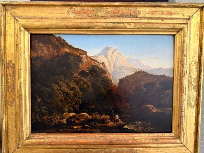 Luigi Venturi (act. 1828-1875) - Pescatore, Antiek en Kunst, Kunst | Schilderijen | Klassiek