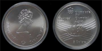Canada 5 dollar 1976- Montreal olympics- olympic flame zi... beschikbaar voor biedingen