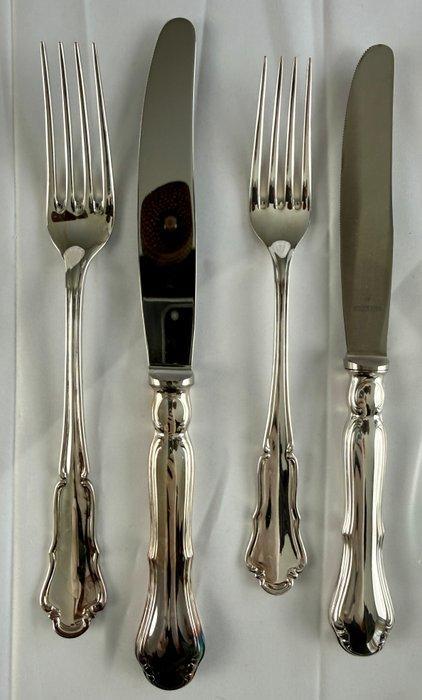 Bestekset voor 6 personen (30) - .800 zilver - Hersteller, Antiek en Kunst, Antiek | Zilver en Goud