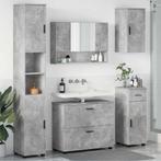 vidaXL Badkamermeubel Set met lade 5 pcs Betongrijs 30 x 35, Verzenden, Nieuw