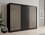 Kledingkast Mat Zwart 250x62x200 Garderobekast, Huis en Inrichting, Verzenden, Nieuw