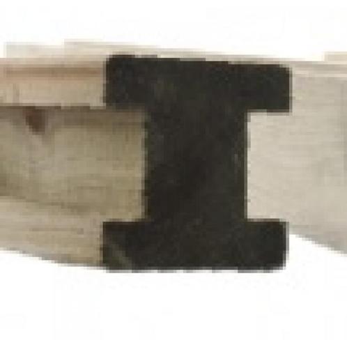 Houten gleufpaal voor tuinscherm - tussenpaal - h270 90mm x, Tuin en Terras, Tuinschermen, Nieuw