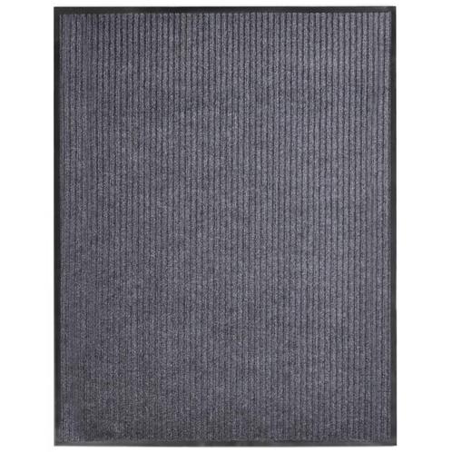 vidaXL Paillasson Gris 117x220 cm PVC, Jardin & Terrasse, Paillassons, Neuf, Envoi