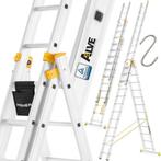 Uitschuifbare ladder - multifunctionele trapladder - 11,20 m, Doe-het-zelf en Bouw, Ladders en Trappen, Ophalen of Verzenden, Nieuw