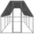 Buitenhok voor kippen 2x8x2 m gegalvaniseerd staal, Nieuw, Verzenden