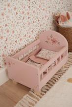 Little Dutch Poppenbed – Soft Flowers – Roze Hout, Verzenden, Nieuw