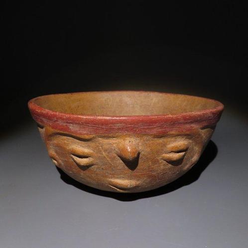 Maya Terracotta Kom. ca. 600 - 900 na Christus. 7,2 cm, Verzamelen, Mineralen en Fossielen