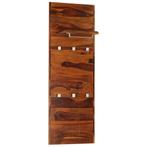 vidaXL Kapstok 118x40 cm massief sheeshamhout, Huis en Inrichting, Woonaccessoires | Kapstokken, Verzenden, Nieuw