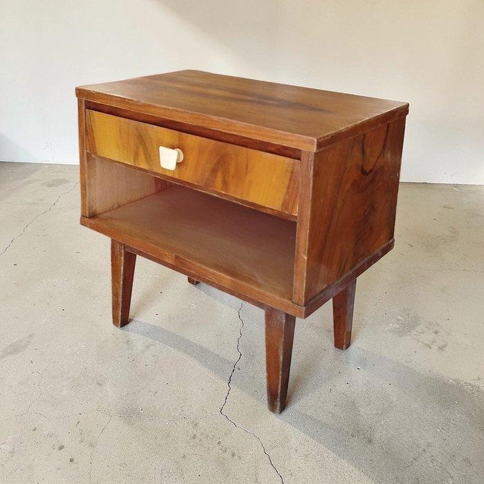 Nachtkastje - Walnoot, Vurenhout, Antiek en Kunst, Kunst | Designobjecten