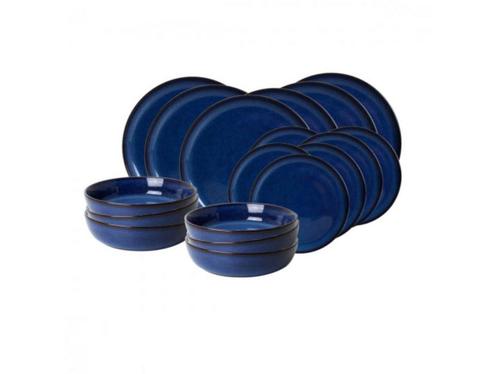 Ardtime 18-piece flat and soup plate service BLUE MOON, Huis en Inrichting, Woonaccessoires | Overige, Nieuw, Verzenden