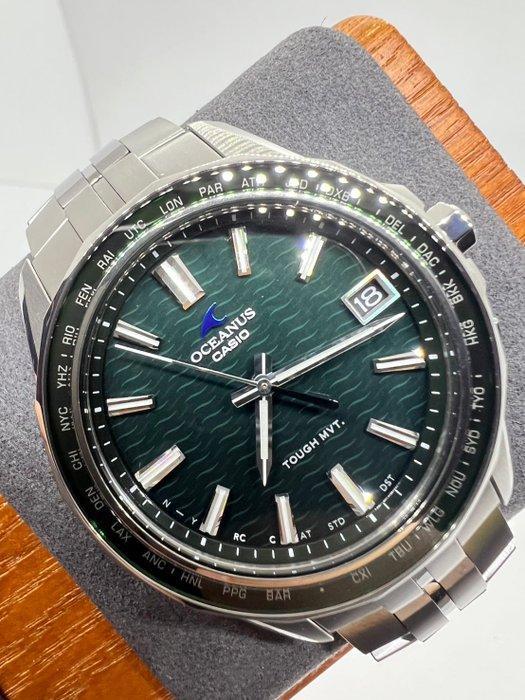 Casio - OCEANUS Tough Solar Radio Titanium DeepGreen Dial -, Handtassen en Accessoires, Horloges | Heren
