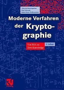 Moderne Verfahren der Kryptographie.  RSA zu Z...  Book, Boeken, Overige Boeken, Gelezen, Verzenden