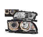 Phares Pour Bmw E46 01-03 Coupé Cabrio Angel Eyes Chromé, Verzenden