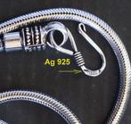925 Zilveren Serpent Ketting, Gearticuleerd, 62 cm, 55 g -