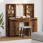 vidaXL Kaptafelset 3 pcs Oud hout 50 x 41 x 135 cm Bewerkt, Huis en Inrichting, Tafels | Kaptafels, Verzenden, Nieuw