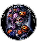 Mexico. 1 Onza 2024 BLACK HALLOWEEN , 1 Oz (.999)