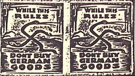 1941 U.S. 5c Tarief postzegel: koop geen Duitse goederen..., Verzamelen, Militaria | Algemeen, Verzenden