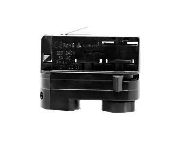 Luxar 3-Fase-multi adapter zwart, Huis en Inrichting, Lampen | Plafondlampen, Nieuw, Metaal, Verzenden