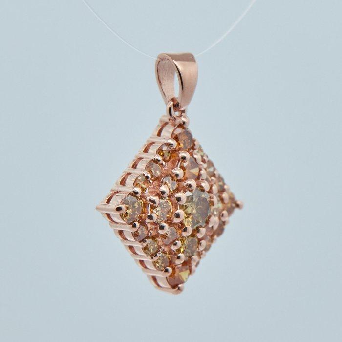 Zonder Minimumprijs - Hanger - 14 karaat Roségoud - 0.80ct., Handtassen en Accessoires, Antieke sieraden